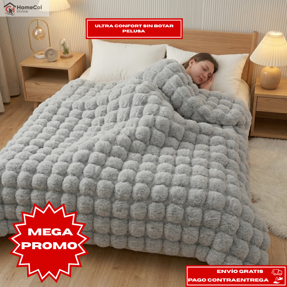 OFERTA ESPECIAL: Cobija Premiun Piel de Conejo™ - Maximo confort